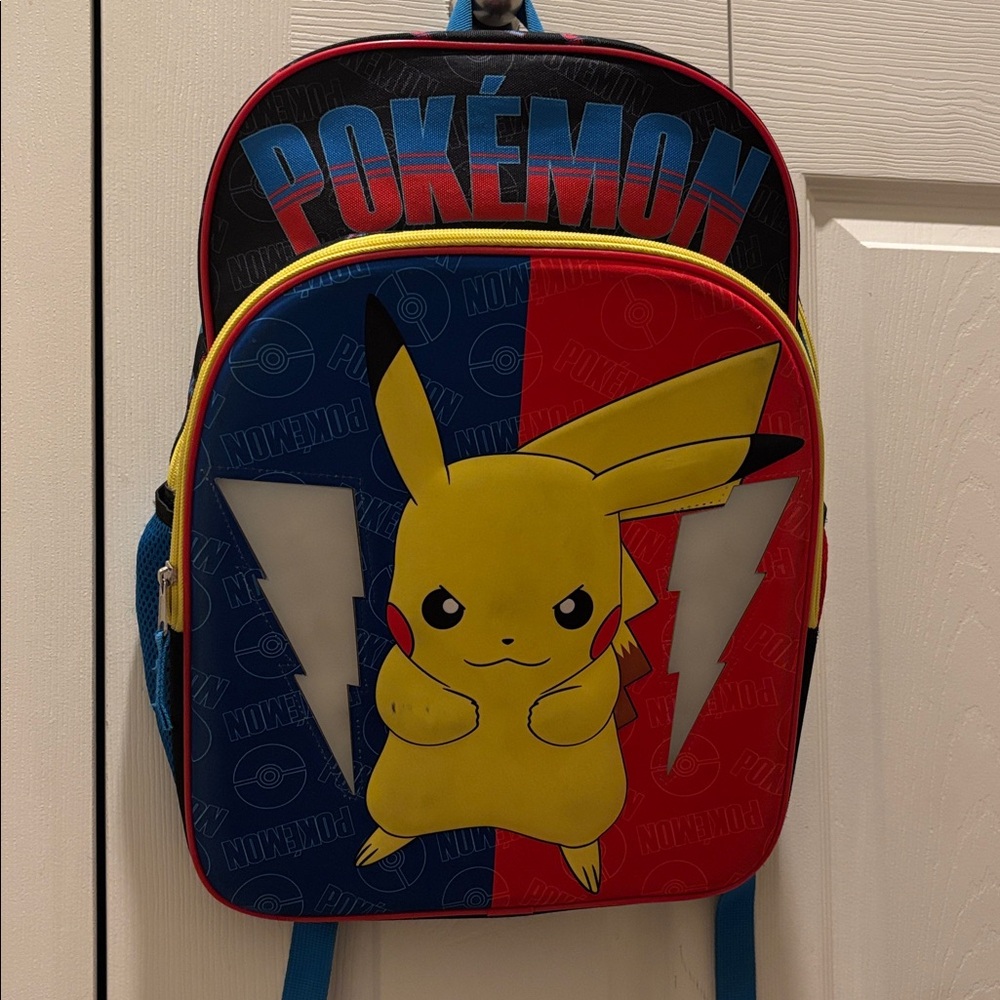 Pokemon Pikachu Backpack with Light Up Lightening Bolts!⚡️